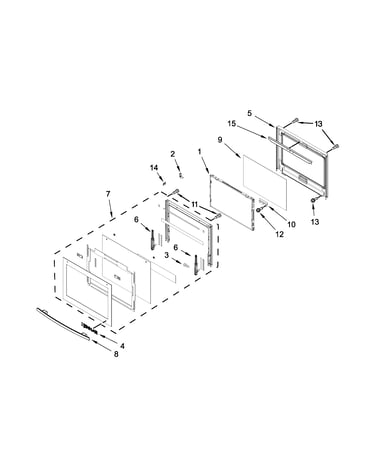 Oven door parts