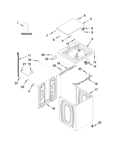 Top and cabinet parts