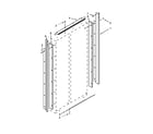 KitchenAid KBSD608EBS00 cabinet trim parts diagram