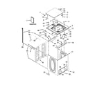 Maytag MVW18CSAWW0 top and cabinet parts diagram