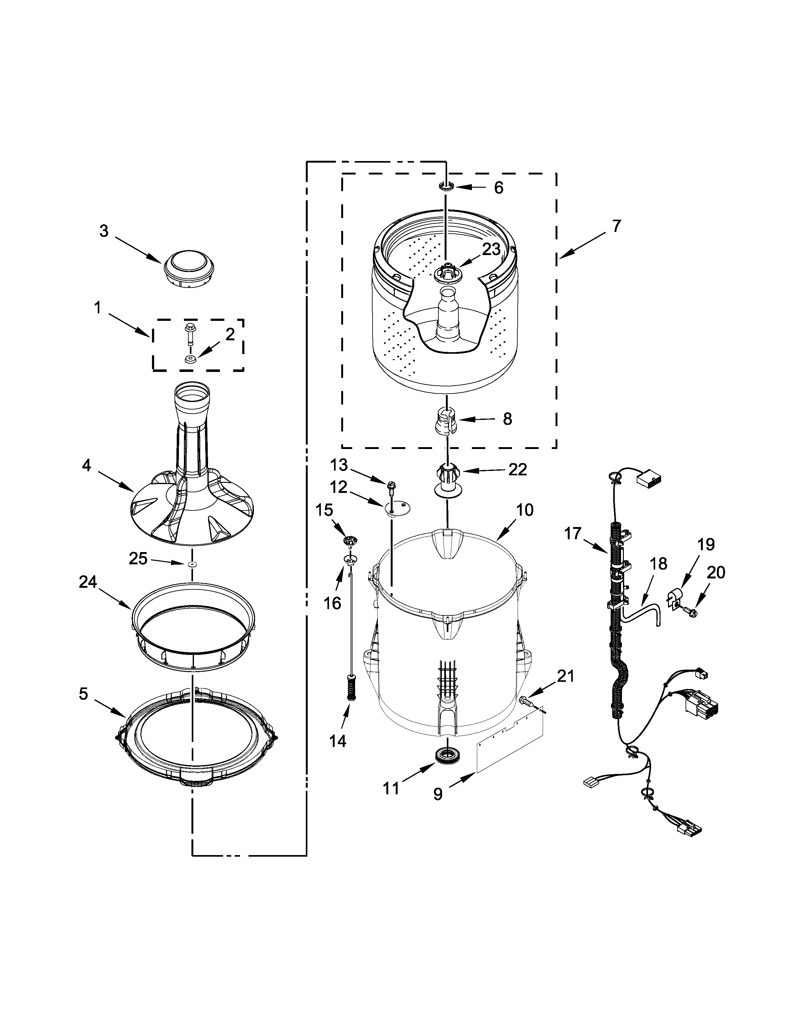 BASKET AND TUB PARTS