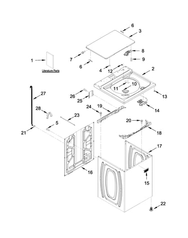 Top and cabinet parts