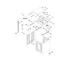 Maytag 4KMVWC130EQ0 top and cabinet parts diagram