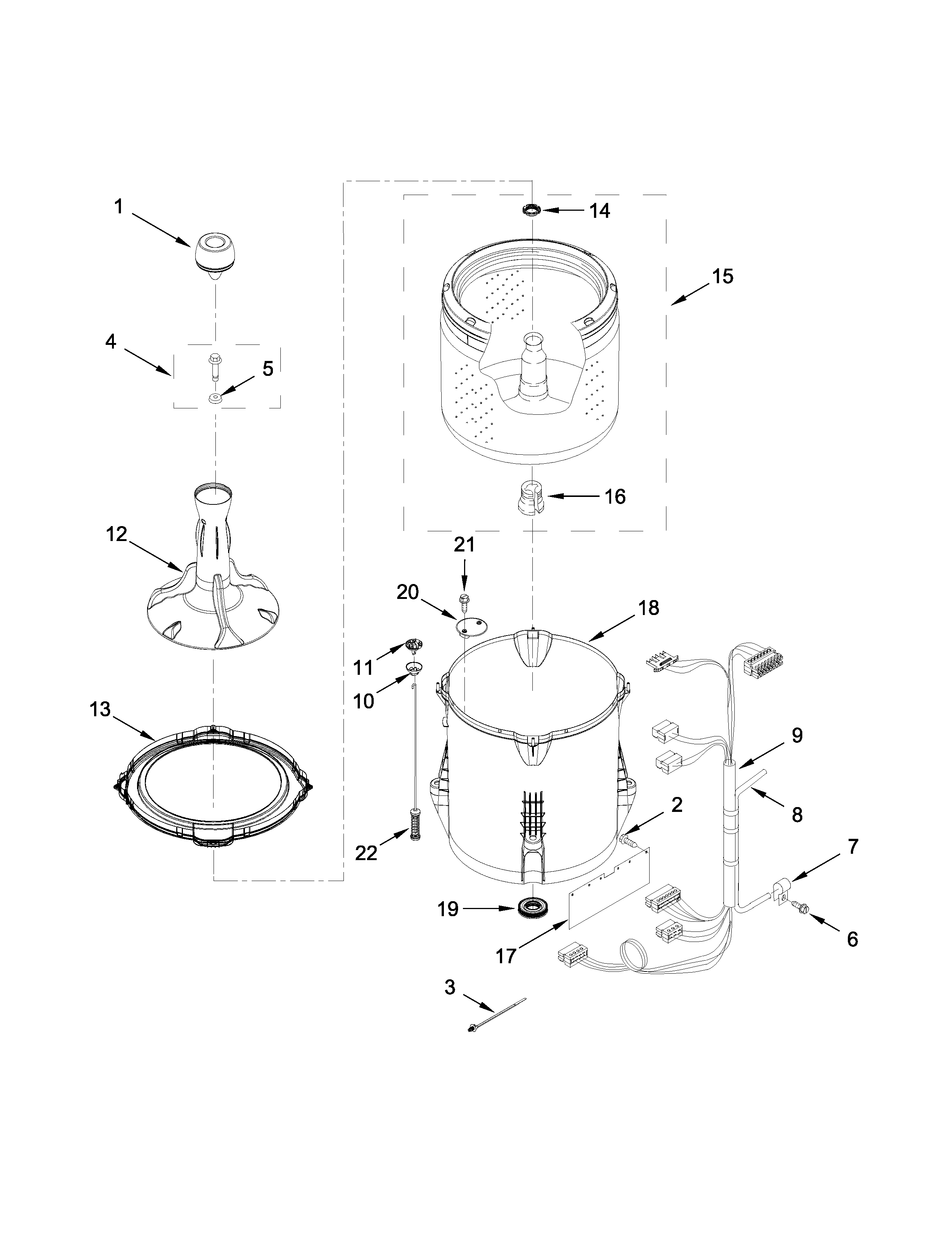 BASKET AND TUB PARTS