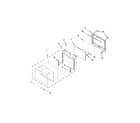 Jenn-Air JJW3830DP00 upper oven door parts diagram