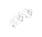 Jenn-Air JJW3830DP00 lower oven door parts diagram