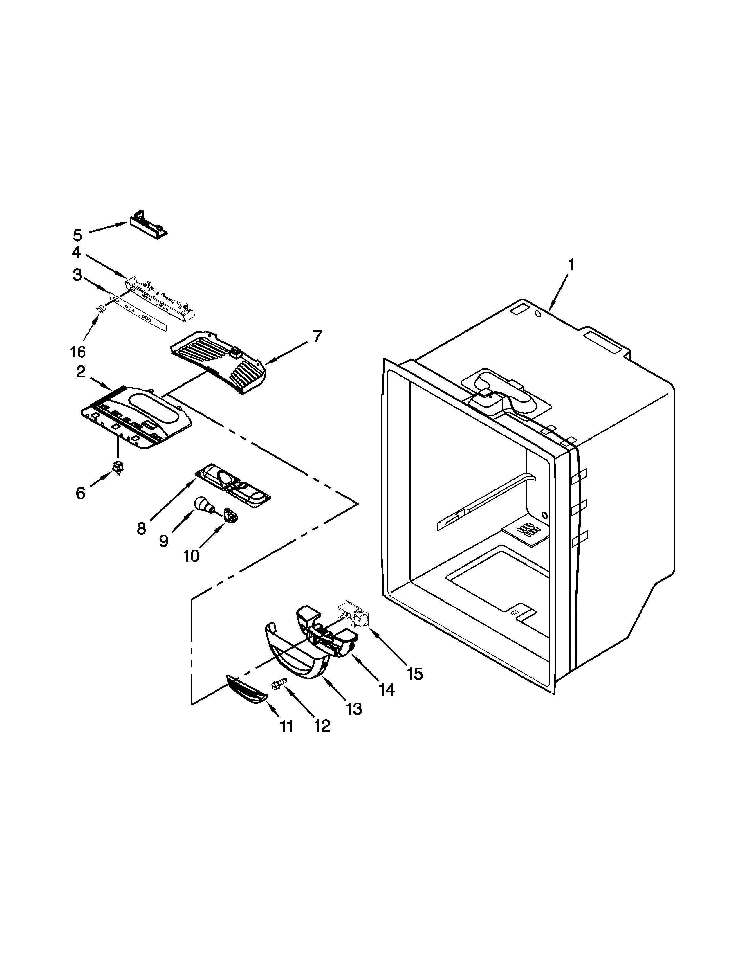 REFRIGERATOR LINER PARTS