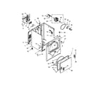 Whirlpool WED4815EW0 cabinet parts diagram