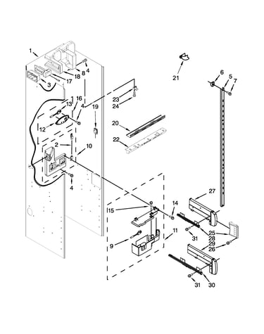 Refrigerator liner parts
