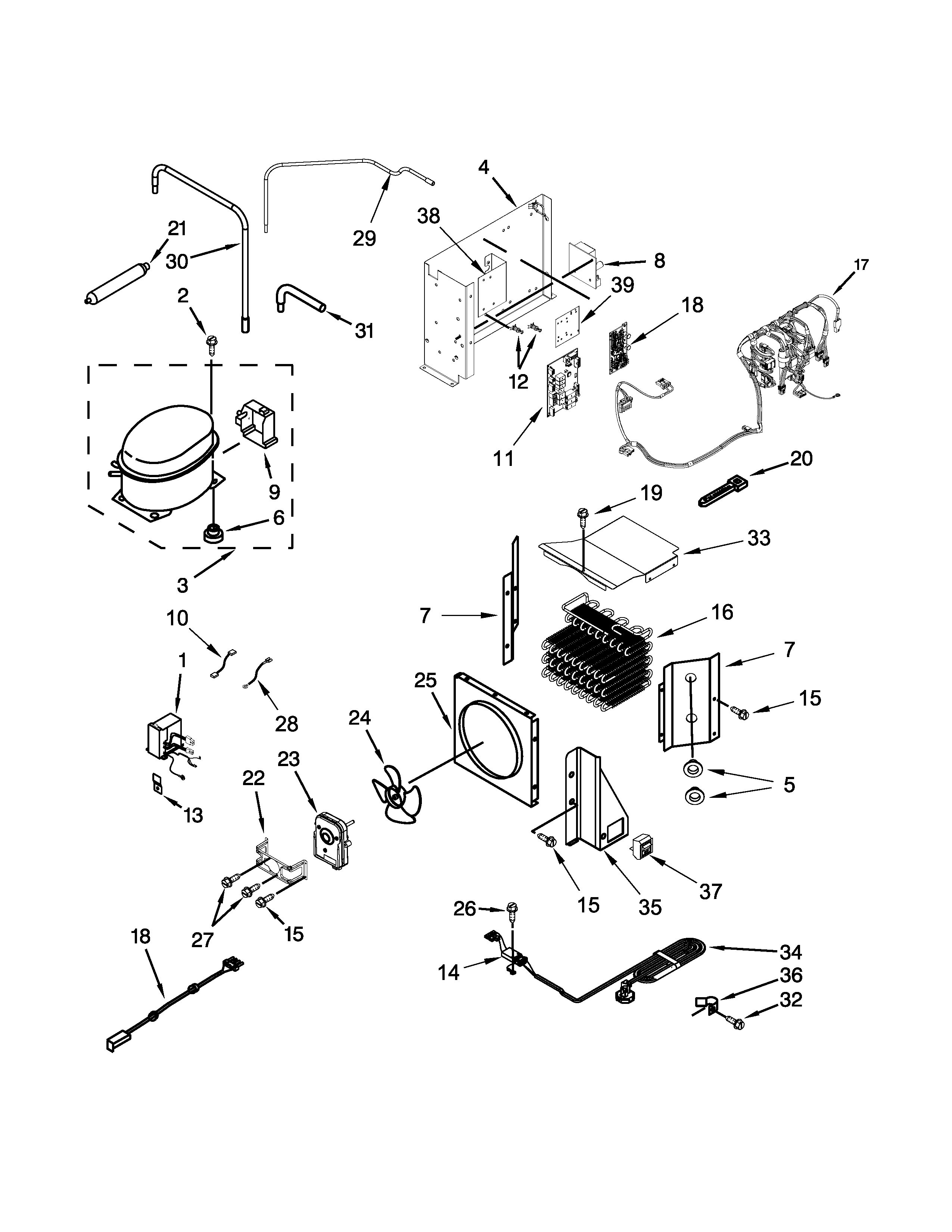 UPPER UNIT PARTS