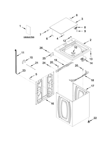 Top and cabinet parts