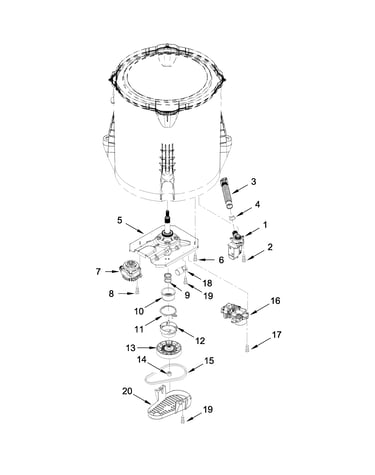 Gearcase, motor and pump parts