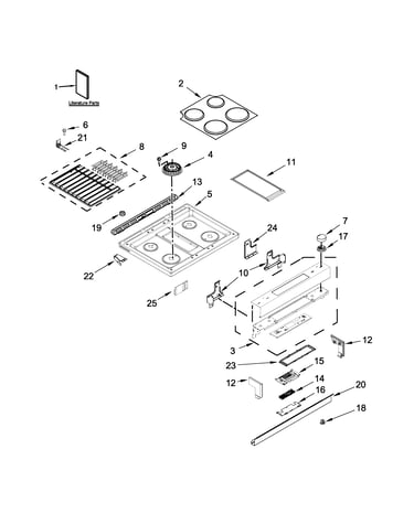 Cooktop parts