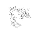 Whirlpool CAE2763BQ0 controls and water inlet parts diagram