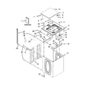 Whirlpool CAE2743BQ0 top and cabinet parts diagram