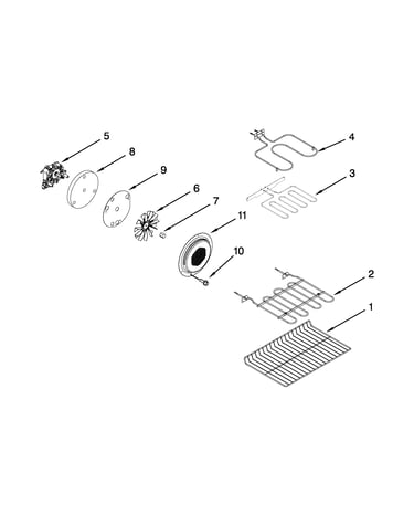 Internal oven parts
