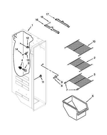 Freezer liner parts