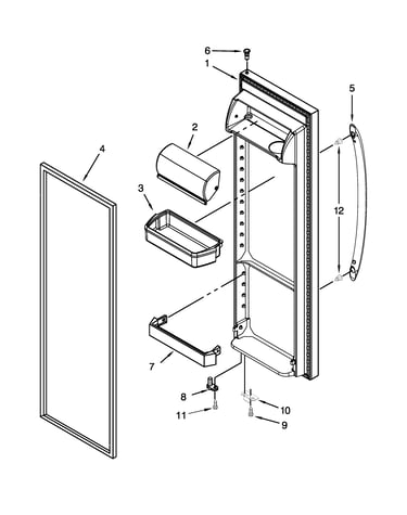 Refrigerator door parts