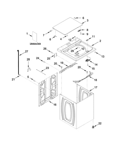 Top and cabinet parts