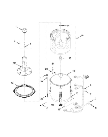 Basket and tub parts