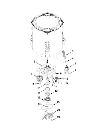 Gearcase, motor and pump parts