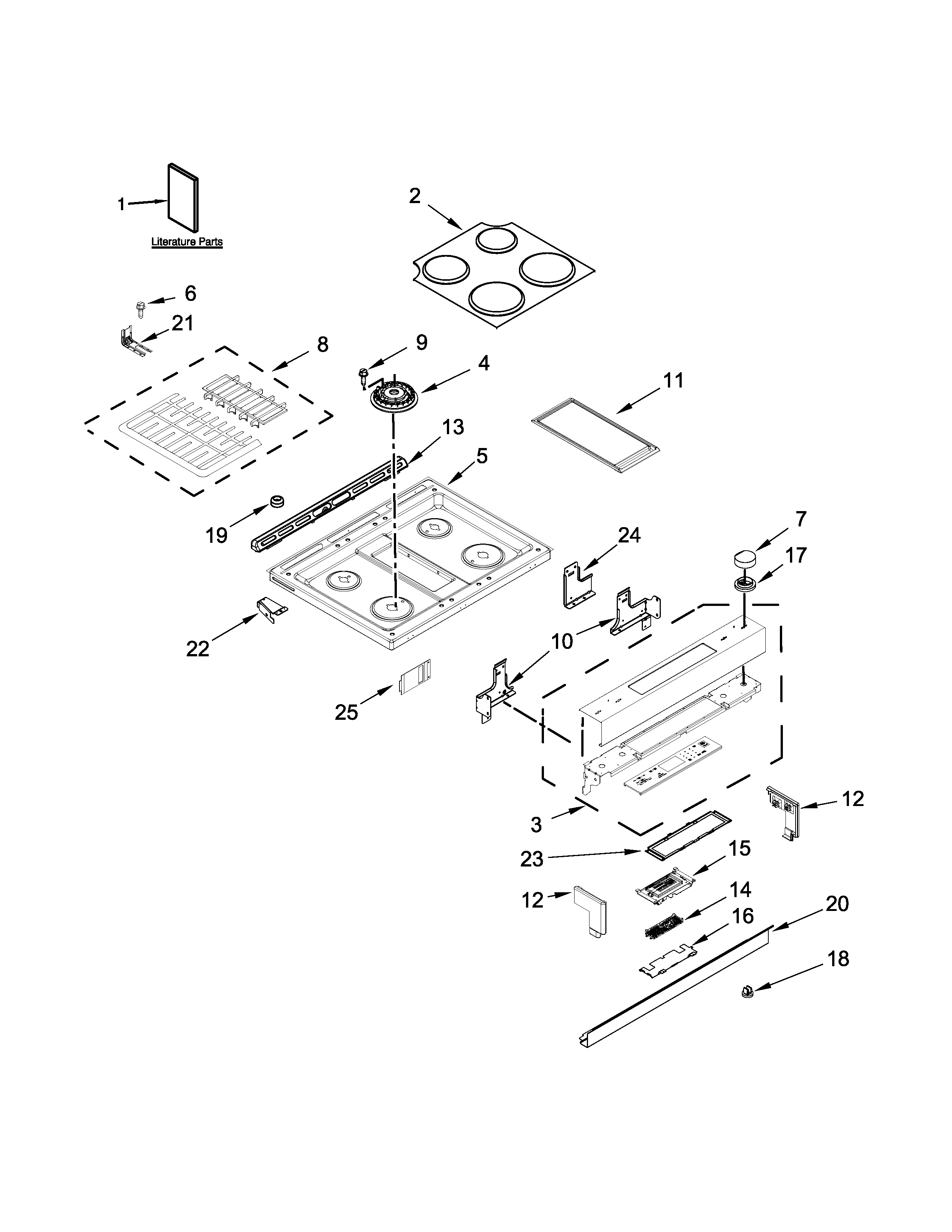 Cooktop parts