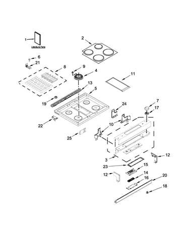 Cooktop parts