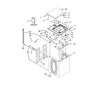 Whirlpool CAE2793BQ0 top and cabinet parts diagram