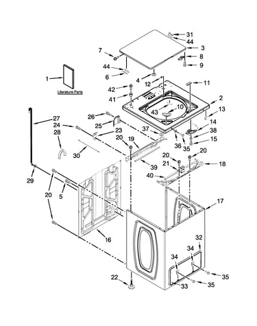 Top and cabinet parts