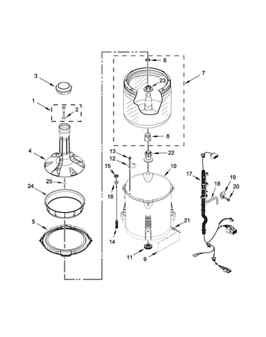 Basket and tub parts