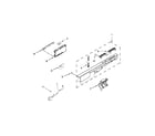 Whirlpool WDT920SADE2 control panel and latch parts diagram