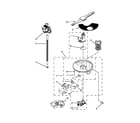 Whirlpool WDT920SADE2 pump, washarm and motor parts diagram