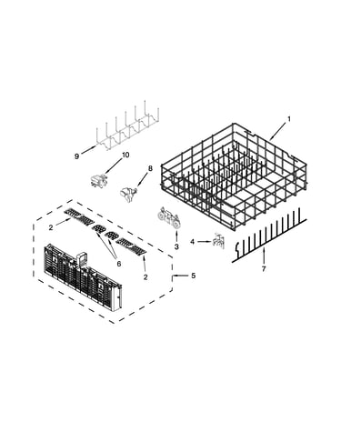 Lower rack parts