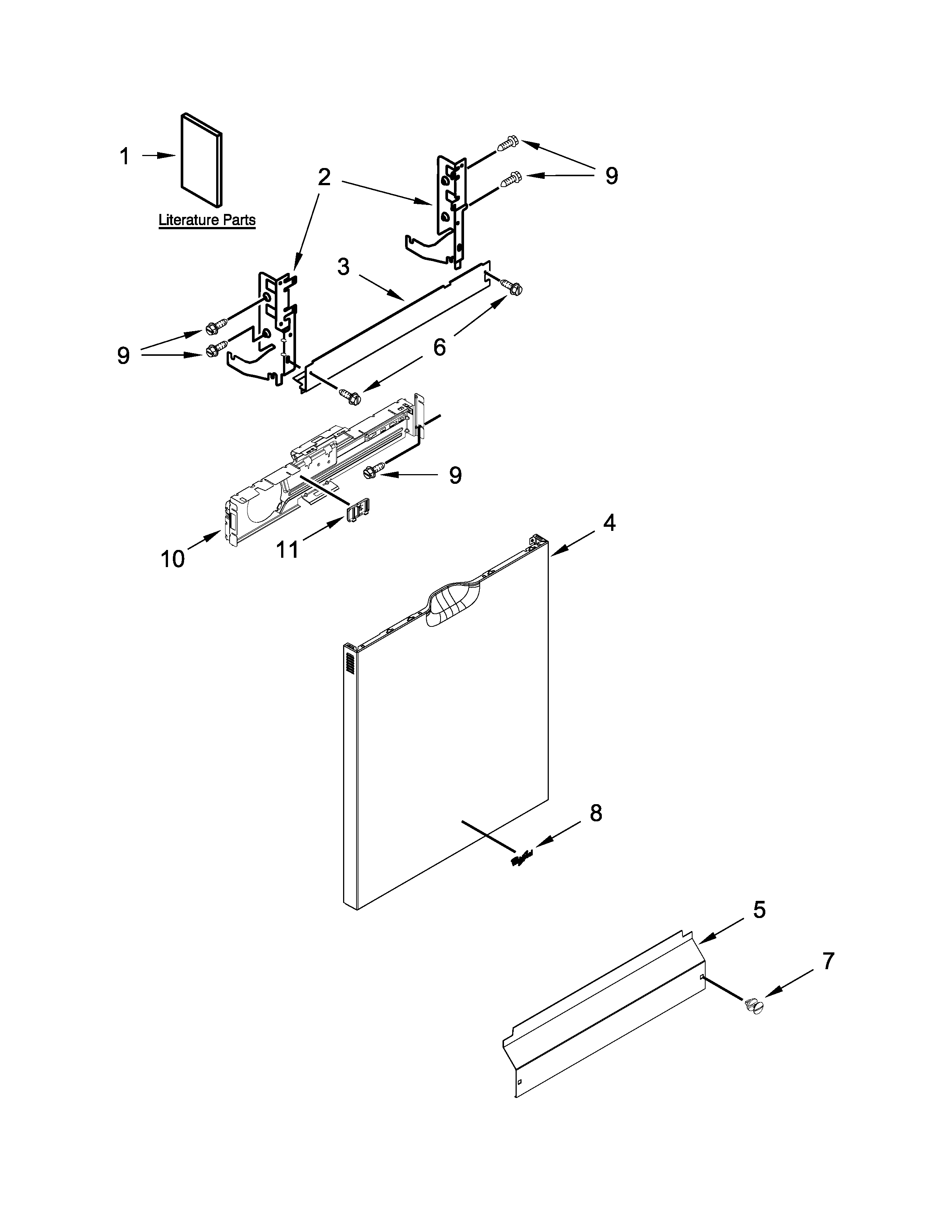 Door and panel parts