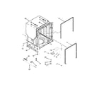 Whirlpool WDF760SADB2 tub and frame parts diagram