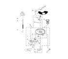 Whirlpool WDF760SADW2 pump, washarm and motor parts diagram