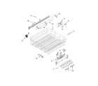 Whirlpool WDF760SADM2 upper rack and track parts diagram