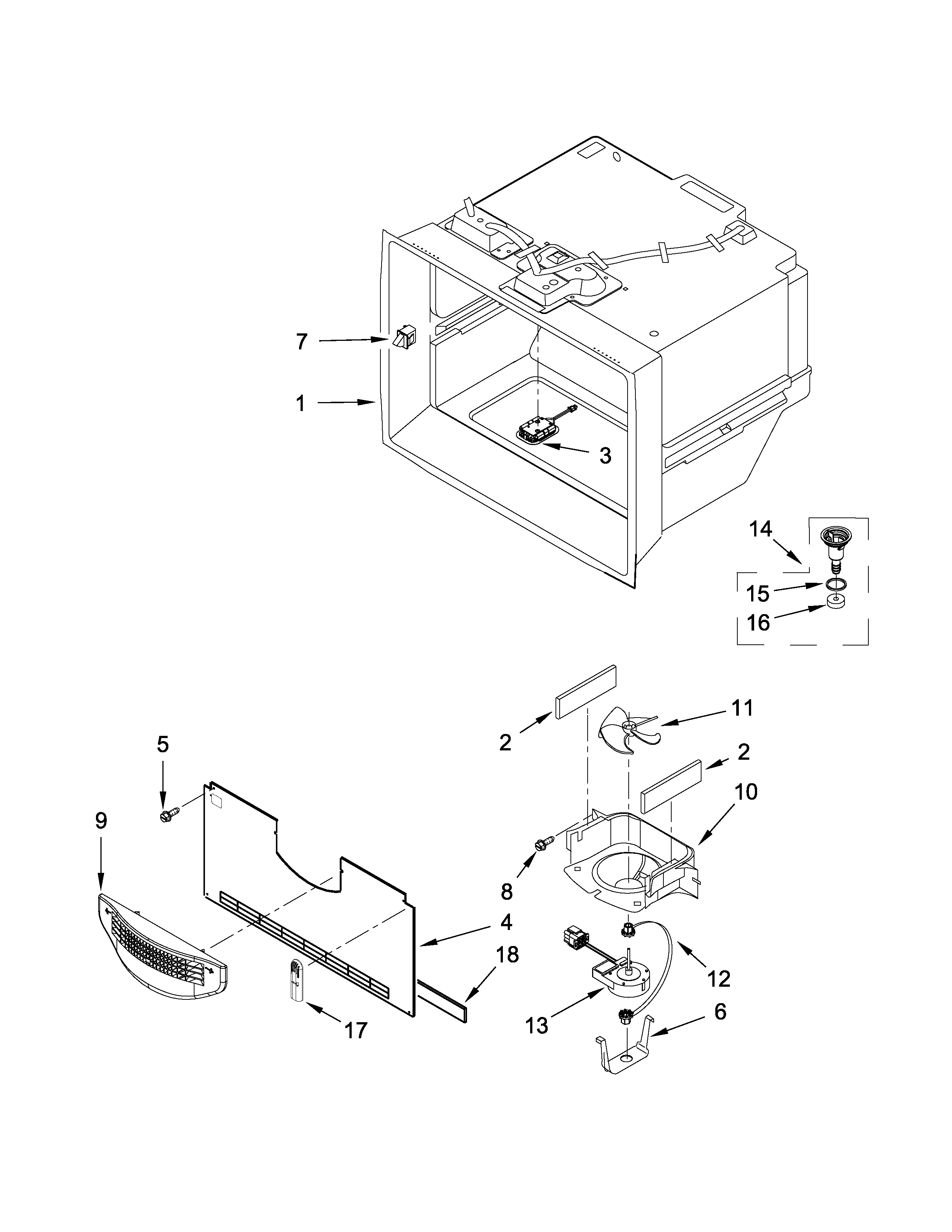 FREEZER LINER PARTS