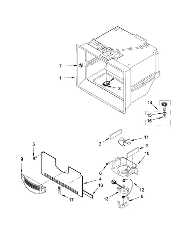 Freezer liner parts