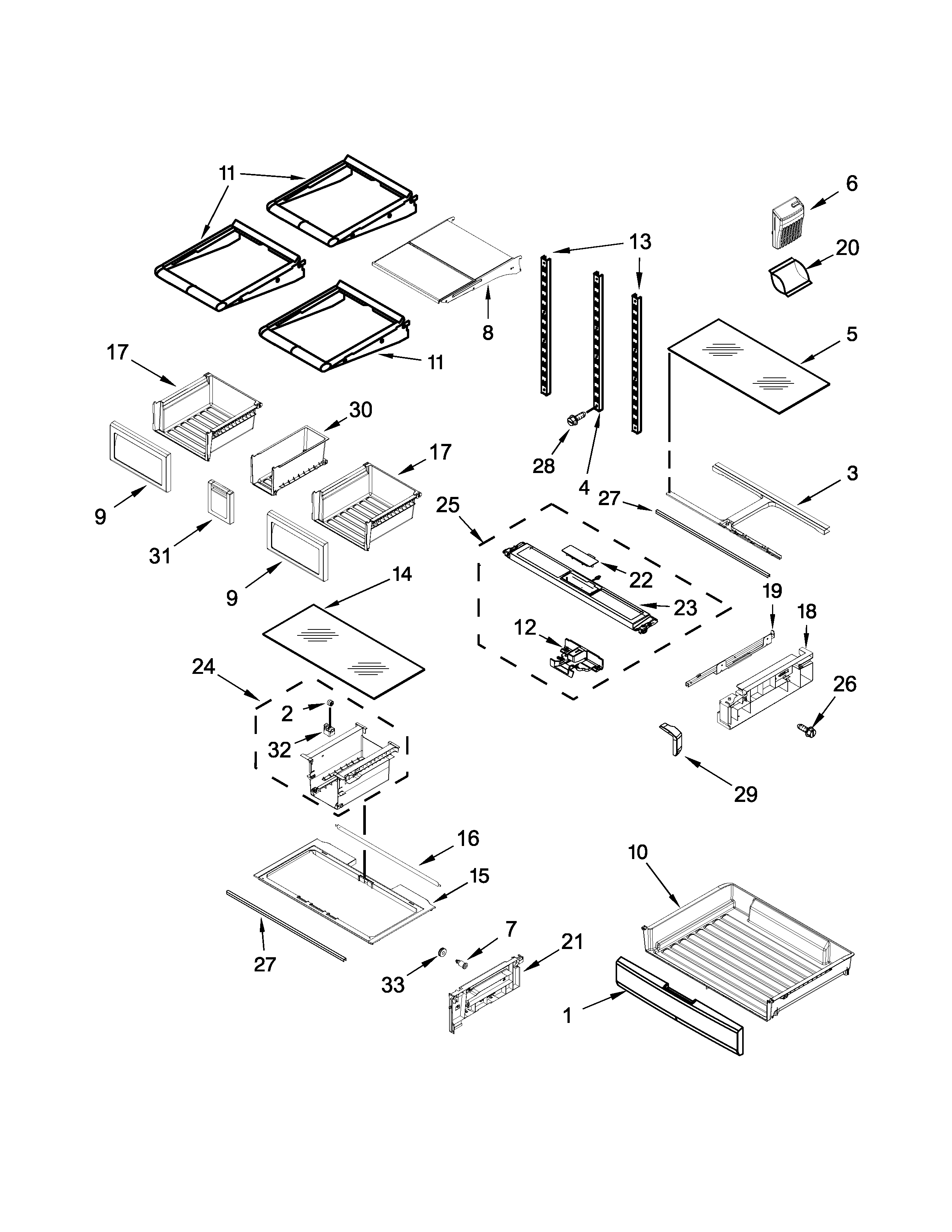 SHELF PARTS