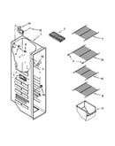 Freezer liner parts