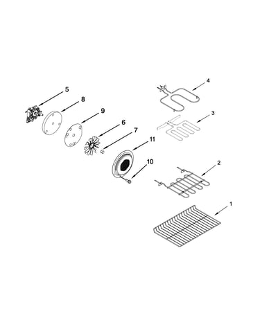 Internal oven parts