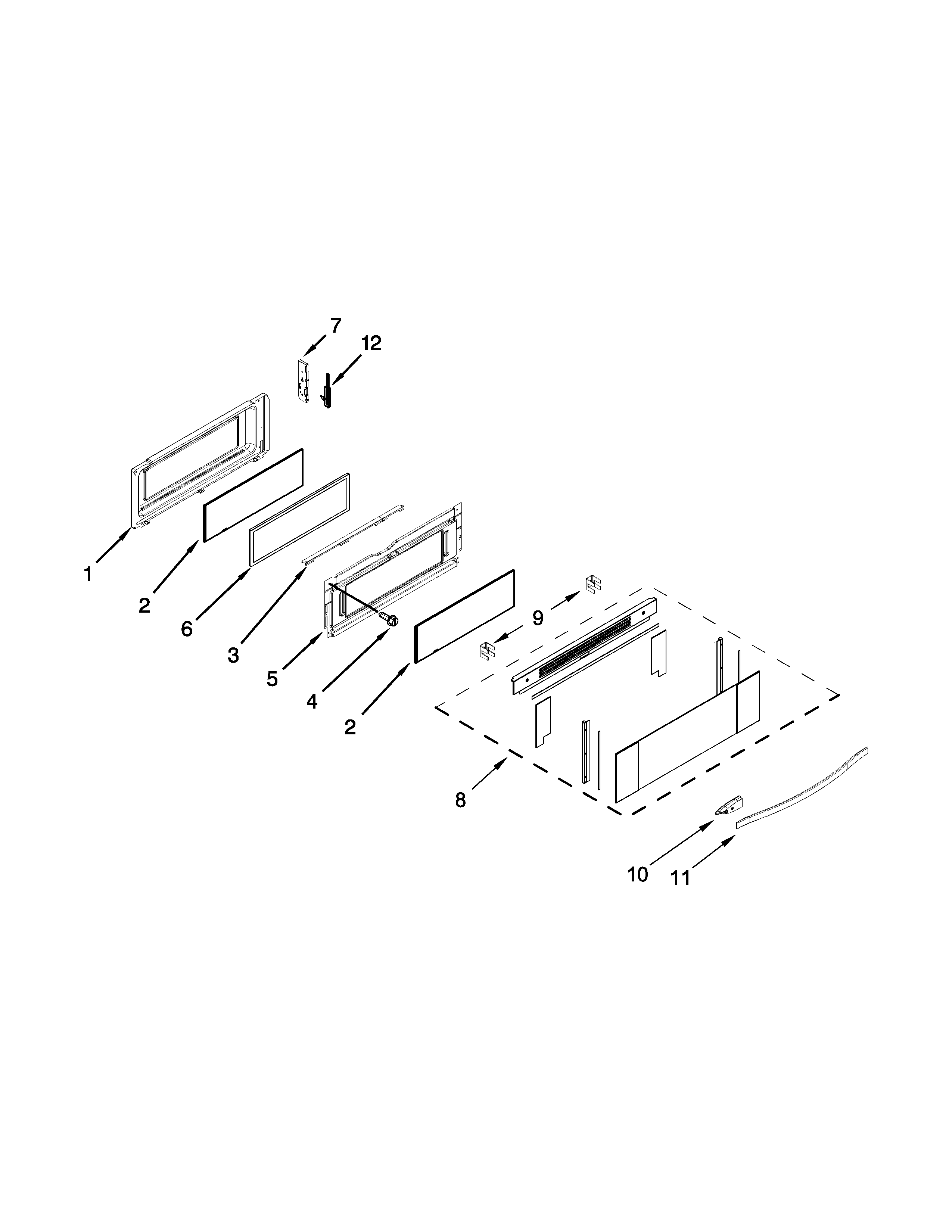 Upper door parts