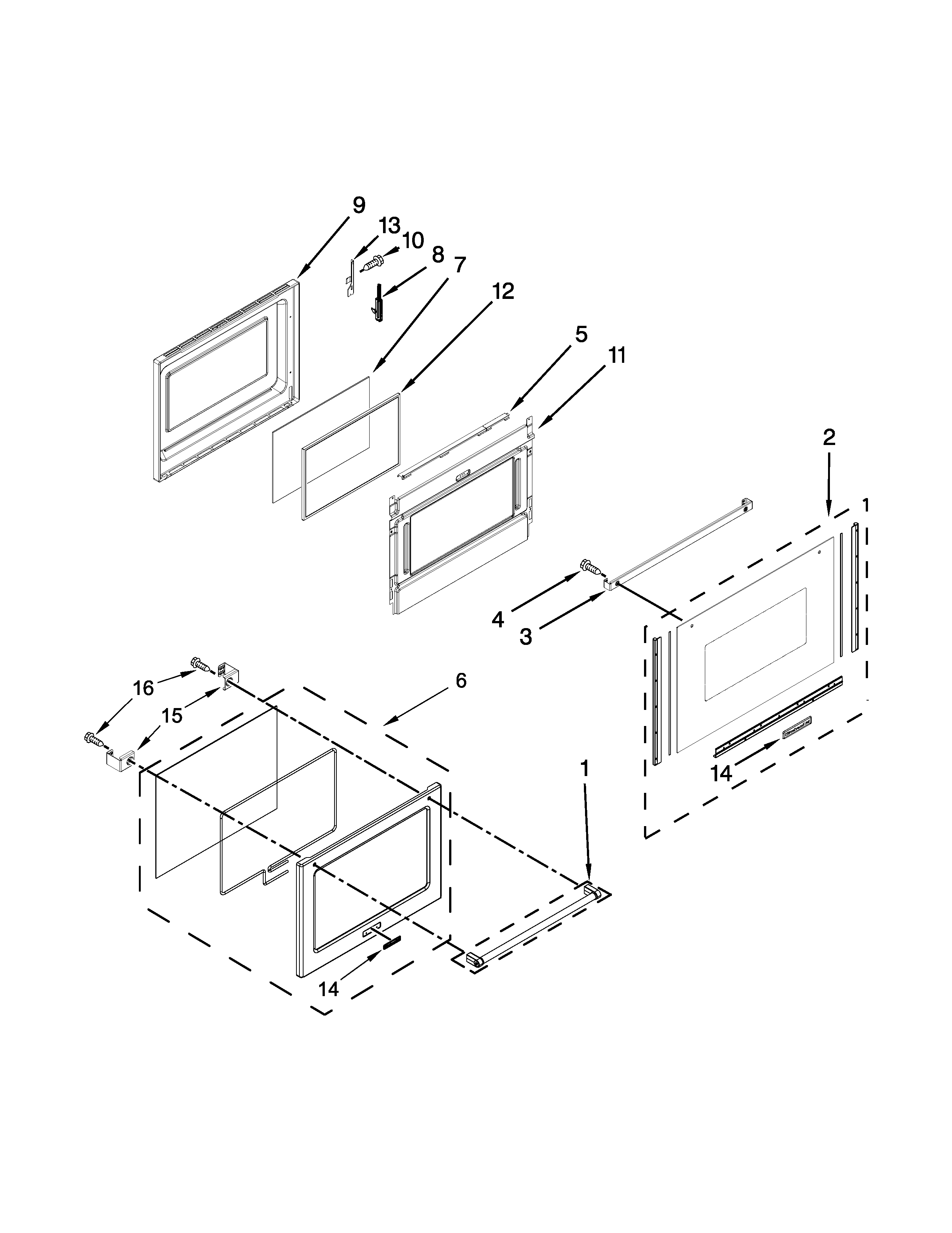 Lower door parts