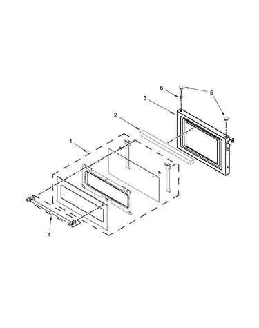 Microwave door parts