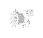 Maytag MFS35PDFTS tub and drum parts diagram