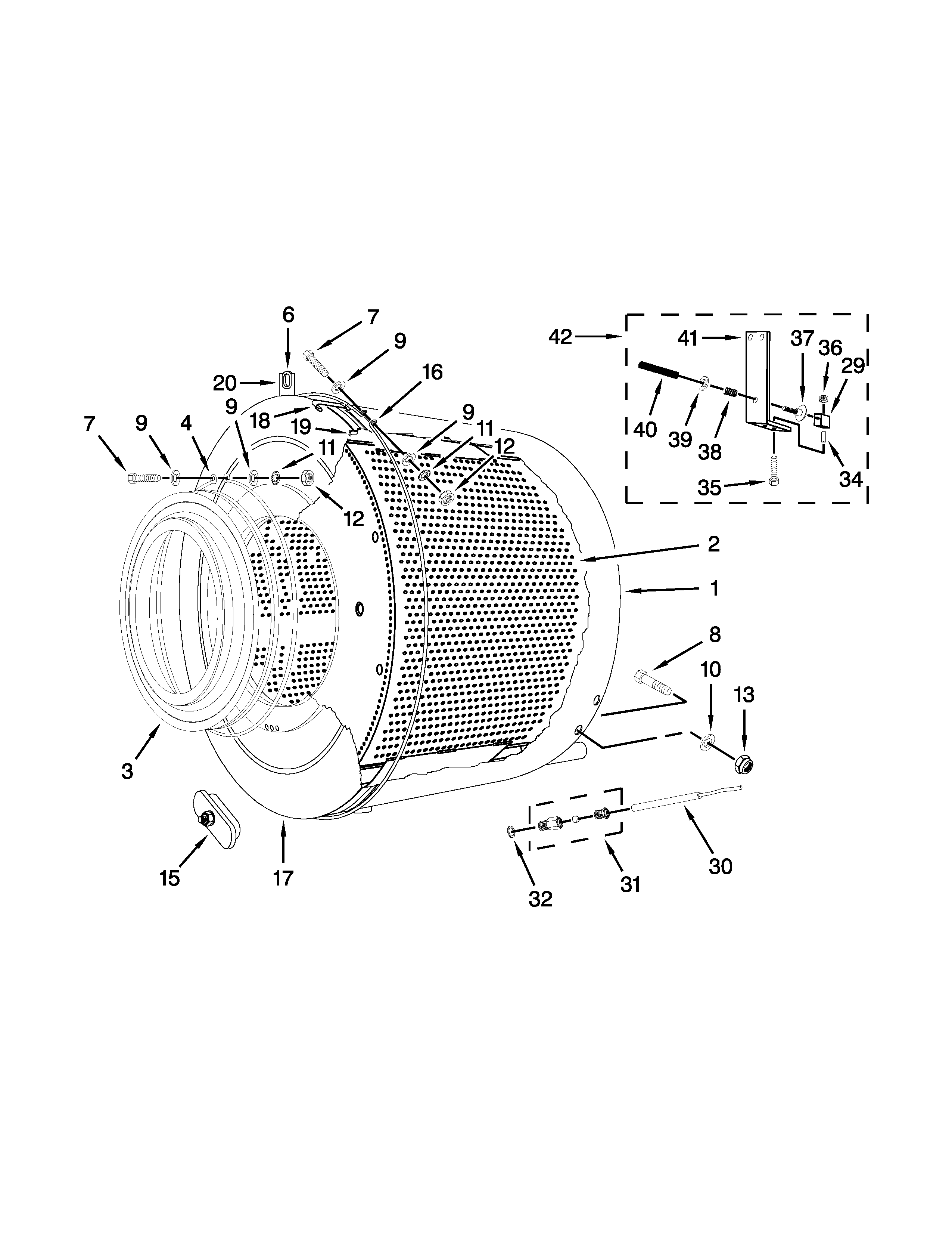 Tub and drum parts