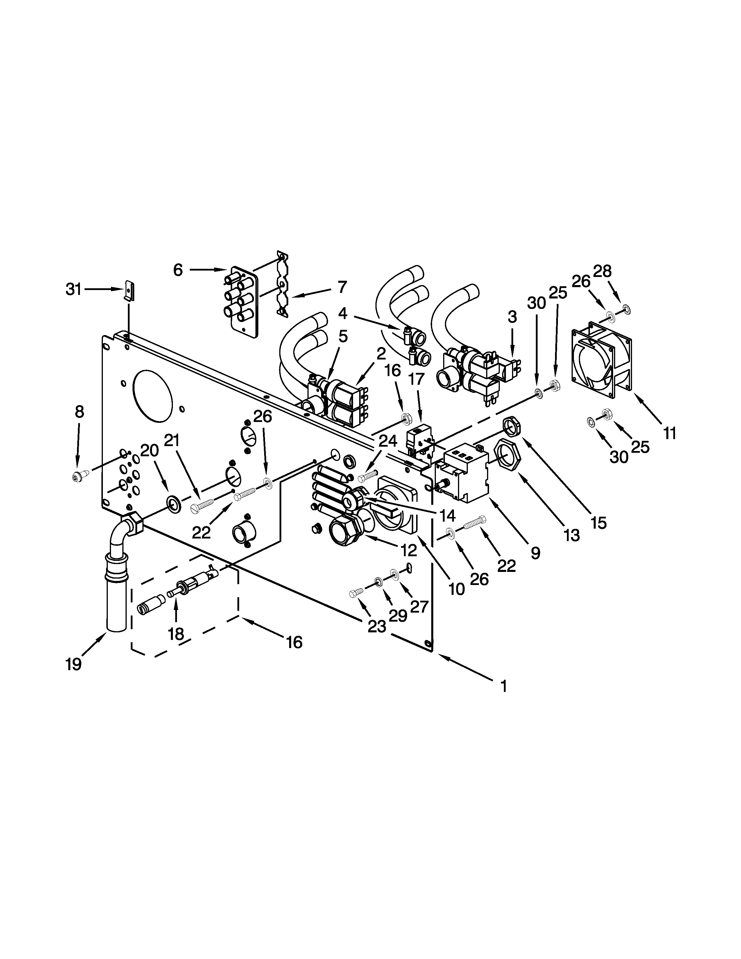 Rear panel parts