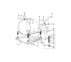 Maytag MFS35PDFTS frame and tub support parts diagram