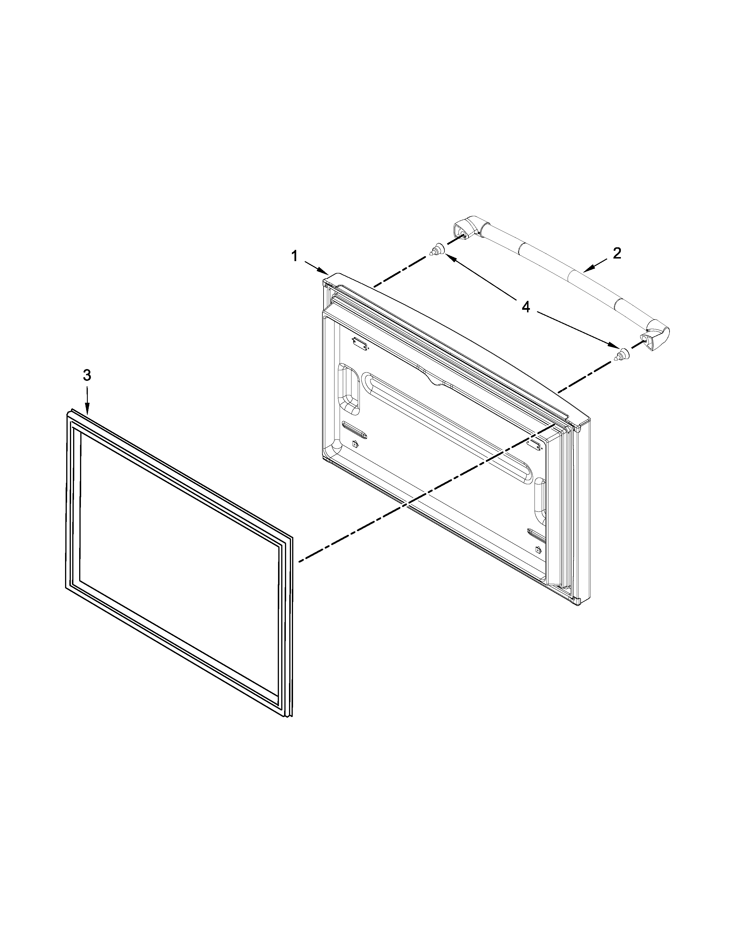 Freezer door parts
